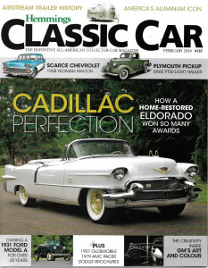 HEMMINGS CLASSIC CAR 2016 FEB - ELDORADO, '31 FORD MODEL A, GM ART&COLOR